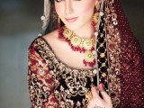 wedding dress red and white