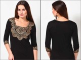 Black churidar neck designs 2026