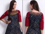 Churdidar neck Design Knot