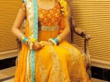 yellow dresses for mehndi
