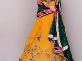bridal mehndi dresses