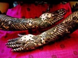 latest pakistani bridal mehndi style