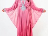 pink abaya designs