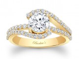 white gold engagement rings on hand