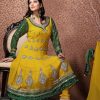 yellow mehndi dresses