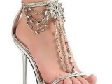 silver heel for bridal